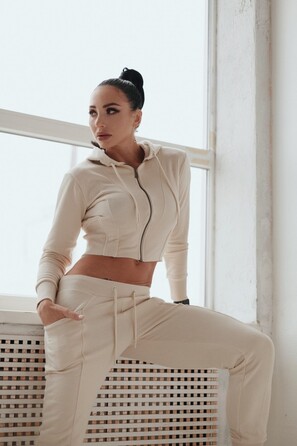 Спортивна кофта Fitzona Victory Street Style Beige