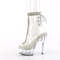 Ботильоны Pleaser Delight-1018C-2RS *Каблук 6 дюймов, PF 1 3/4 дюйма, открытый носок и пятка, молния сбоку, прозрачные