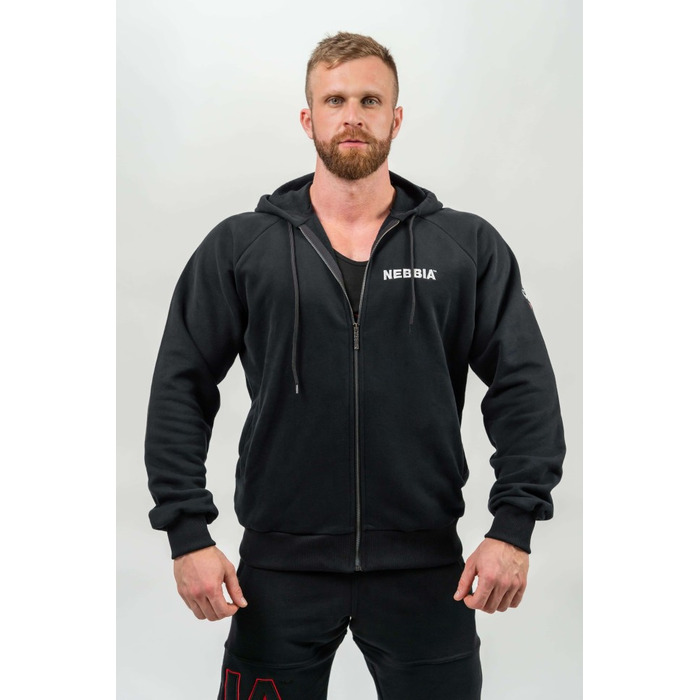 Кофта Nebbia Long Zip Up Hoodie BEYOND ORDINARY Black 707