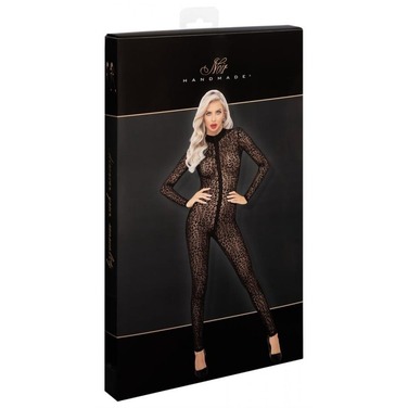 Эротичный комбинезон с леопардовым принтом L F285 Noir Handmade