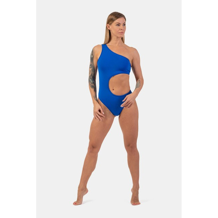 КУПАЛЬНИК ONE SHOULDER ASYMMETRICAL MONOKINI BLUE 459