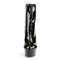Boots Pleaser Delight-1010, каблук 6 дюймов, корсетный ботильоны PF высотой 1 3/4 дюйма, молния сбоку, красно-черные