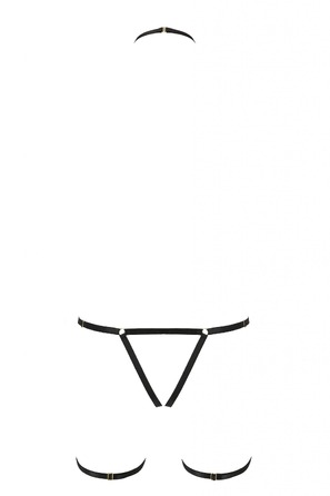 Портупея-стрепы на все тело, S/M BRENDA black - Passion