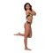 КУПАЛЬНІ Nebbia ТРУСИКИ EARTH POWERED BRASIL BIKINI - BOTTOM JUNGLE GREEN 557