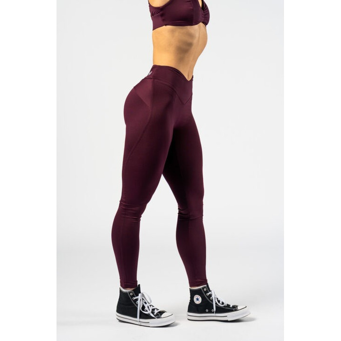 Легінси Nebbia V-shaping Belt Leggings STRONG BEAUTY Dark Red 425