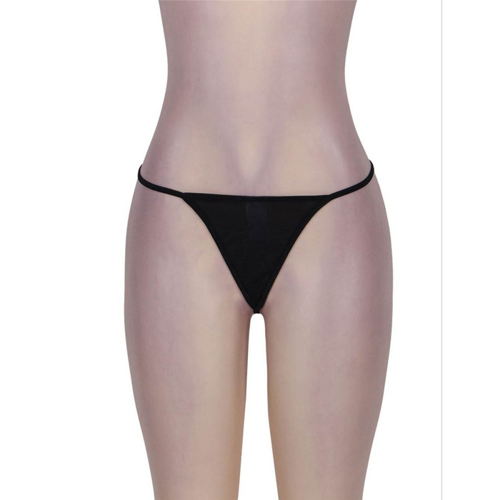 Комплект Star Night кружевной пояс для чулок и трусики стринги, черный