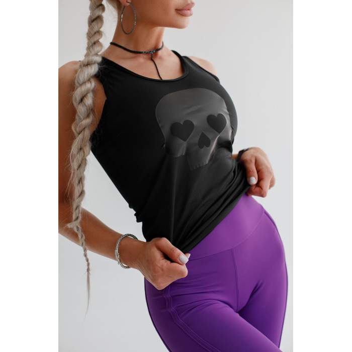 Майка FITZONA black skull Black