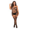 Комбінезон TO THE NINES BODYSTOCKING BLACK PLUS SIZE