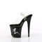 Босоніжки Pleaser Flamingo-808NLTG *8-дюймовий каблук, 4-дюймовий ремінець на щиколотці з підсвічуванням та світлодіодним підсвічуванням, прозорі/різнокольорові