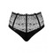 Сексуальні стрінги на високій талії Obsessive Sharlotte panties black L/XL