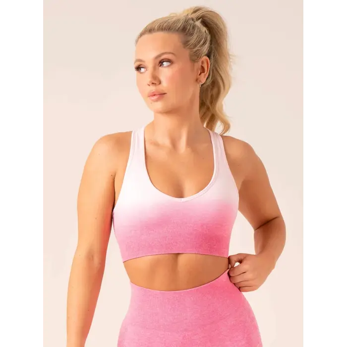 Топ Ryderwear Ombre Seamless Sports Bra - Musk Pink Ombre