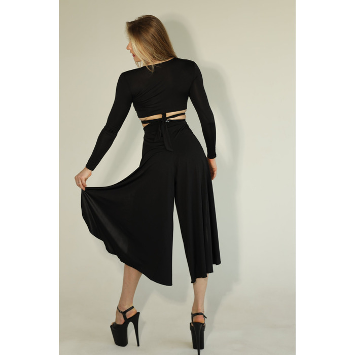 FLY CULOTTES — Повітряні Кюлоти Для Pole Dance, Contemporary Та Сценічних Виступів - чорний