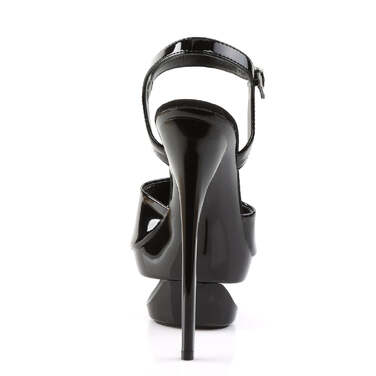 Босоніжки Eclipse-609 *6 1/2 дюйма на підборах, 1 3/4 дюйма з вирізом на щиколотці з ремінцем PF, чорні