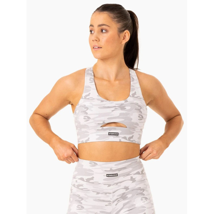 Топ Base Racer Back Sports Bra - Grey Camo