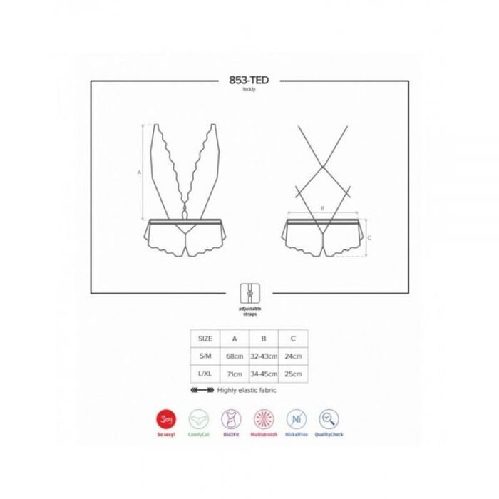 Боді 853-TED-3 Teddy red S / M