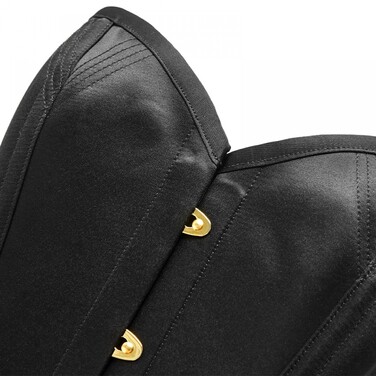 Корсет эротический атласный UPKO, размер M, черный