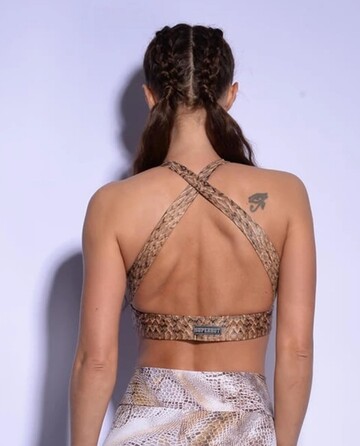 Топ спортивний SUPERHOT Tan TOP254 еластичний для фітнесу та йоги