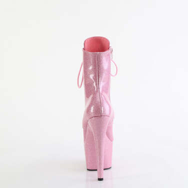 Ботинки Adore-1020GP, каблук 7 дюймов, 2 3/4 дюйма, шнуровка спереди, боковая молния, нежно-розовый