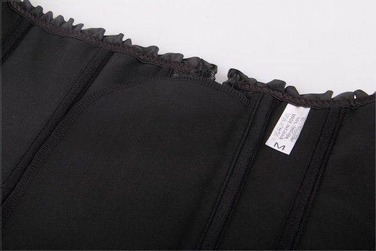 Корсет с цветочным принтом Star Night Corset Top с крючками и шнуровкой, черный, XS (без коробки)