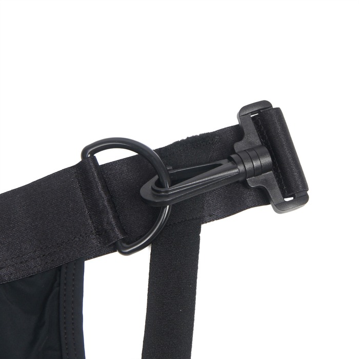 Мужской топ с длинным рукавом Star Night и трусы с открытым доступом, черные, L