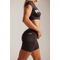 ТОП SHORT SLEEVE SPORTY CROP TOP MARRON 584