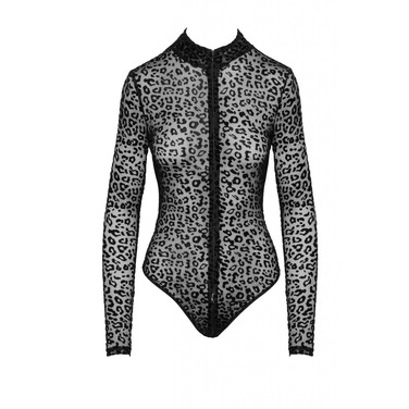 Боди сексуальное с леопардовым принтом L F287 Noir Handmade