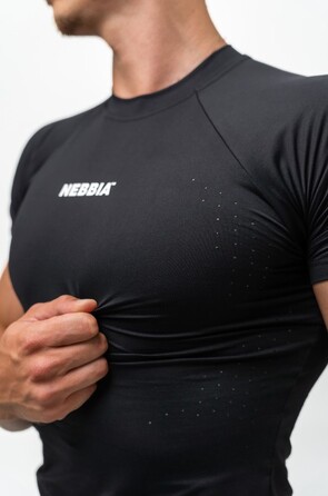 Футболка Nebbia Workout Compression T-shirt Endurance Black 339