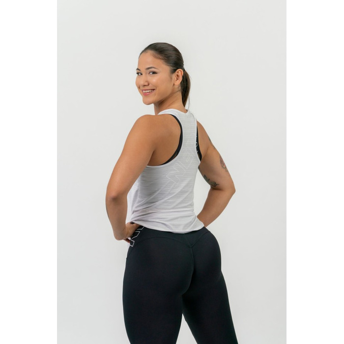 Майка FIT Activewear Tank Top 'Airy” with Reflective Logo White 439