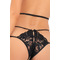 Комплект PEEP SHOW STRAP & LACE TEDDY BLACK, S/M