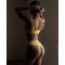 КУПАЛЬНІ ТРУСИКИ HIGH-WAIST RETRO BIKINI - BOTTOM YELLOW 555