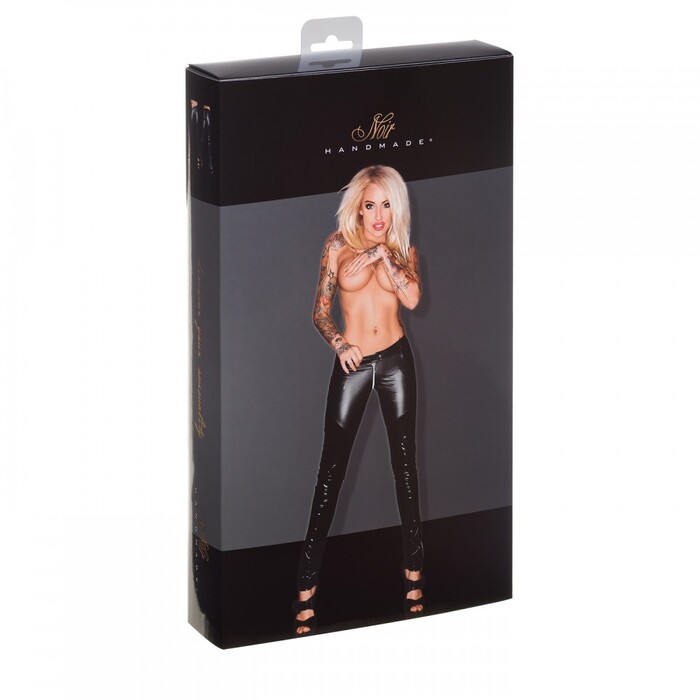 Брюки женские винил+спандекс F115 Noir Handmade S