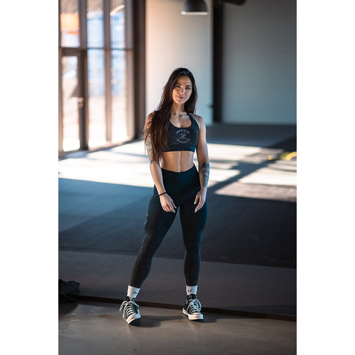 Легінси Nebbia Washed High Waisted Leggings GYM WARRIOR Black 776