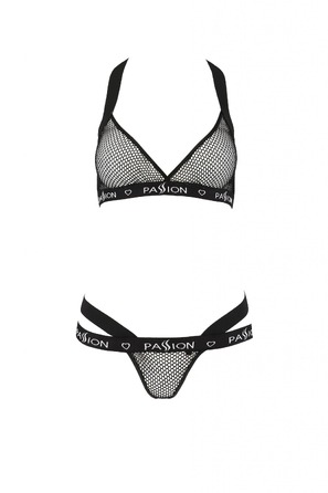 Комплект білизни в сіточку, S/M чорний ARIN SET - Passion