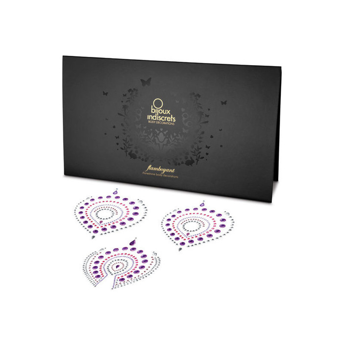 Прикраси для грудей та бікіні FLAMBOYANT зі стразами рожево-фіолетовий