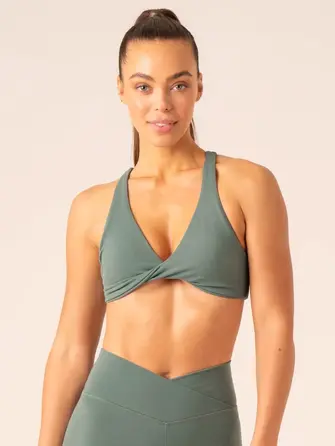Топ Ryderwear Momentum Twist Sports Bra - Forest Green
