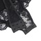 Мереживне боді Star Night з доступом і гартером, чорне, XL-XXL