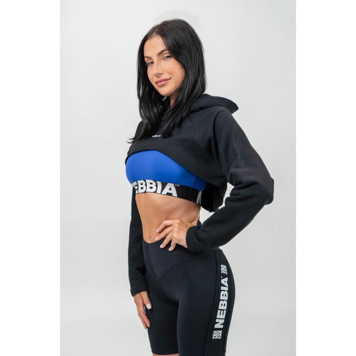 Худі Nebbia Designer Cropped Hoodie Gym Time Black 259