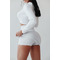 Спідниця з шортами Fitzona WHITE MINI SKIRT WITH LACE IN FRONT