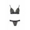Комплект білизни в сіточку GLAMISS SET black S/M - Passion