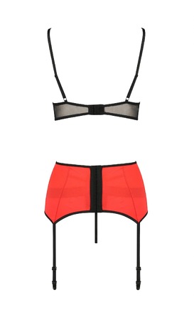 КОМПЛЕКТ НИЖНЕГО БЕЛЬЯ FEMMINA SET red S/M - Passion