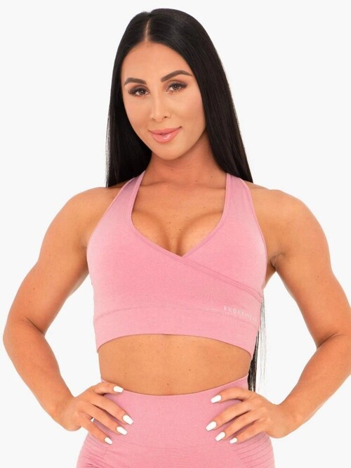 Топ Ryderwear Geo Seamless Sports Bra Pink