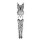 Комбінезон Obsessive Bodystocking G325 czarny S/M/L