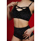 Sparkle Lurex Set — Блискучий Комплект із Велюровим Топом і Шортами для Танців та Сцени - чорний у крапку