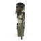 Ботинки Pleaser Adore-1020CAMO *Каблук 7 дюймов, 2 3/4 дюйма, шнуровка, боковая молния, зелёные