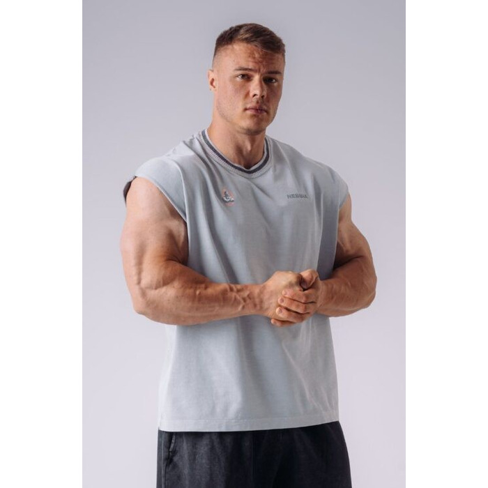 Безрукавка NEBBIA x Olympia Muscle Cover Tank Top Light Grey 947