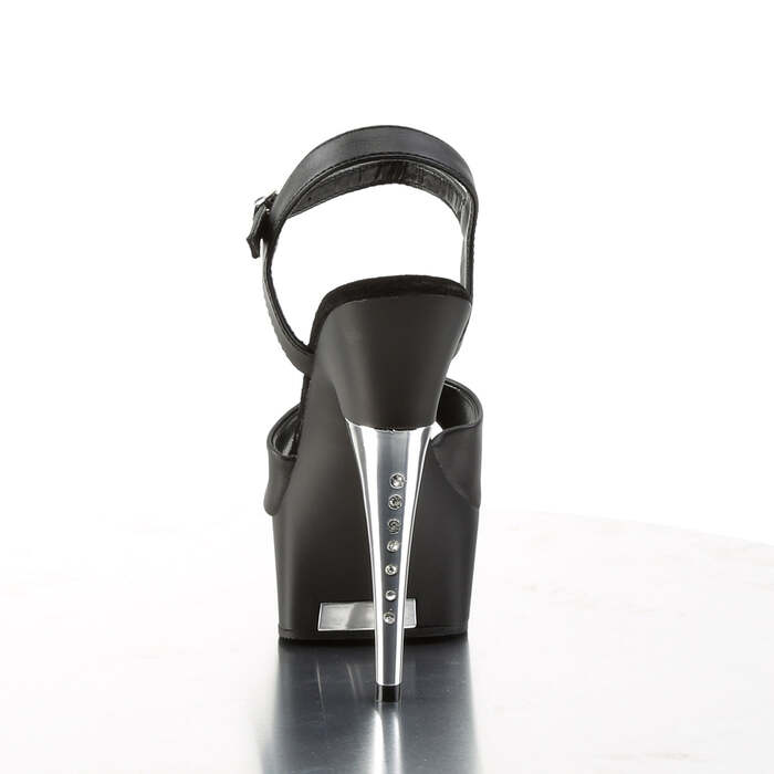 Босоножки Captiva-609 *6 дюймов, босоножкии с ремешком на щиколотке, с ремешком на пятке, черная искусственная кожа/черный