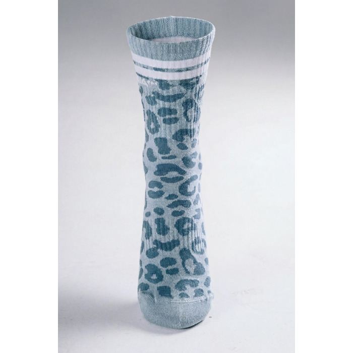 Шкарпетки Nebbia Leopard Crew Socks PRIMAL Blue Leopard 106