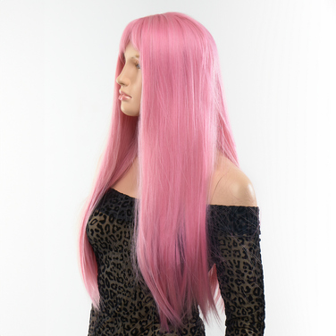 Перука пряма Fetish Hair рожева, 60 см