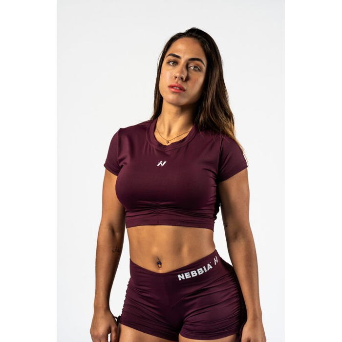 Топ Nebbia Open-back Cropped Top STRONG BEAUTY Dark Red 430