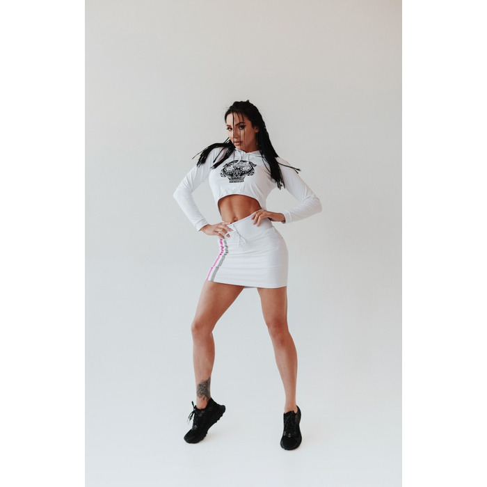 Спідниця з шортами Fitzona WHITE MINI SKIRT WITH LACE IN FRONT